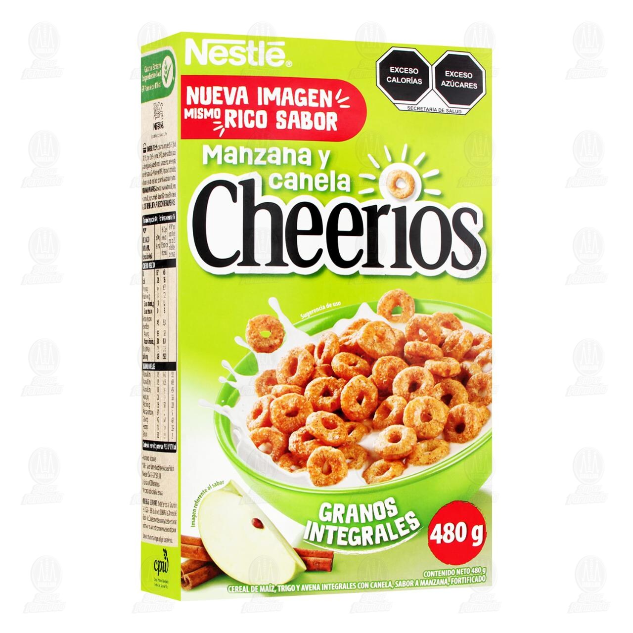 Cereal Nestl&eacute; Cheerios Manzana y Canela, 480 gr.