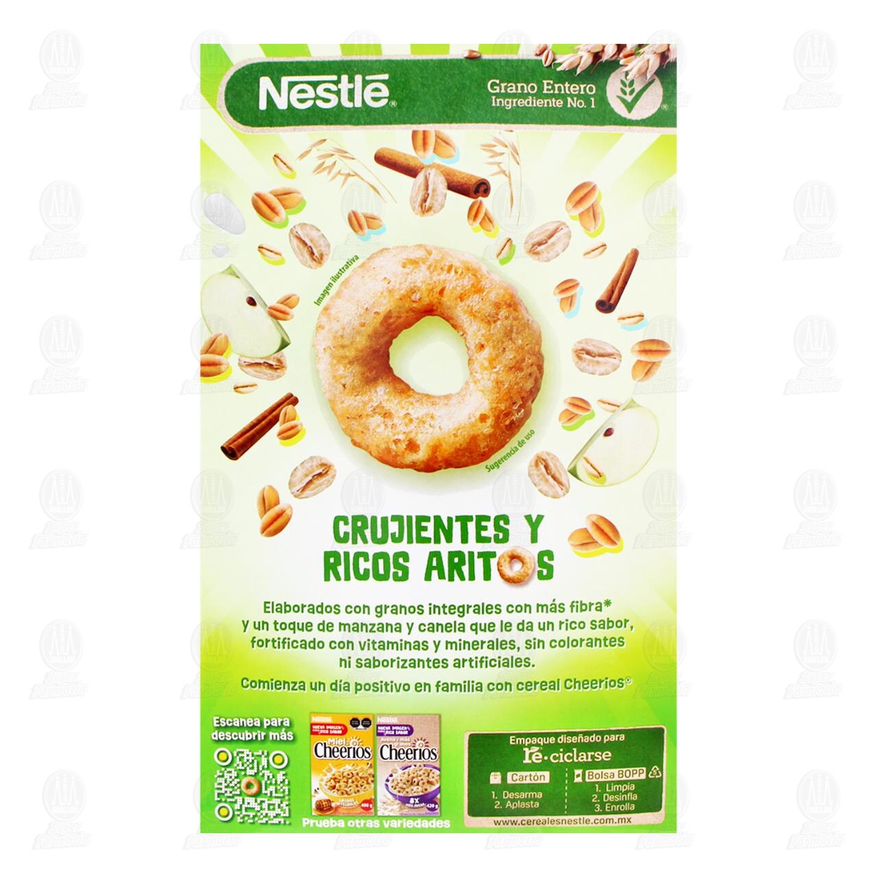 Cereal Nestl&eacute; Cheerios Manzana y Canela, 480 gr. image number 2