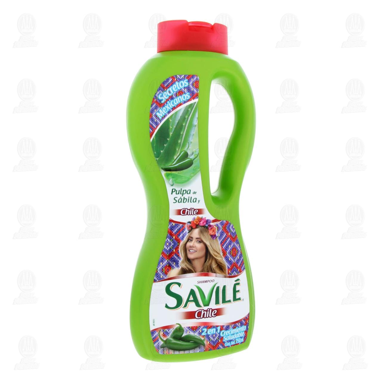 Shampoo Savilé 2 en 1 Crecimiento Saludable Chile, 750 ml.