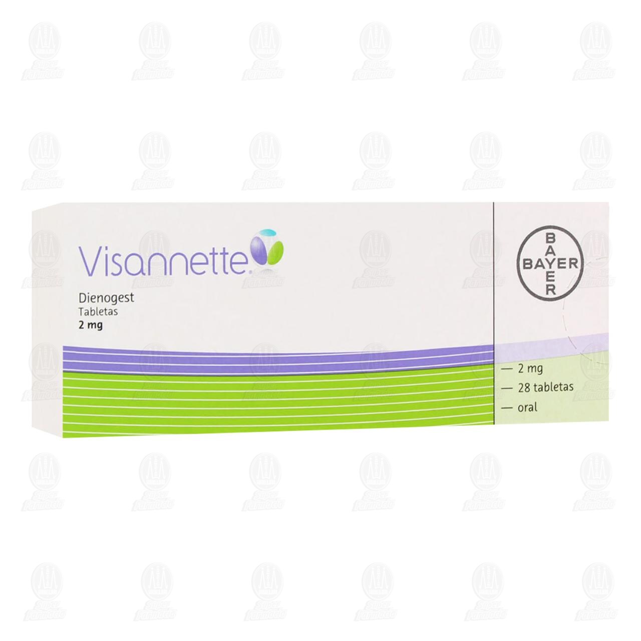 Visannette 2 mg, 28 Tabletas.