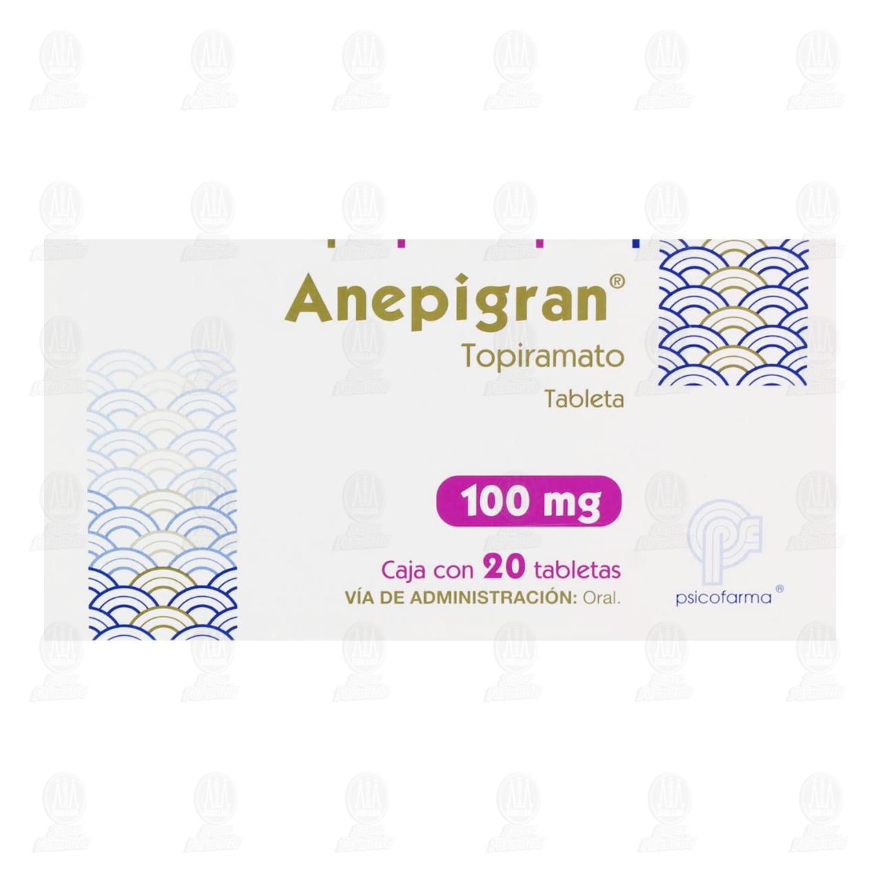Anepigran 100 mg, 20 Tabletas. image number 1