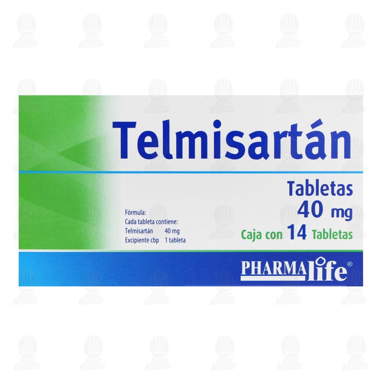 Telmisart&aacute;n 40 mg, 14 Tabletas Pharmalife. image number 2