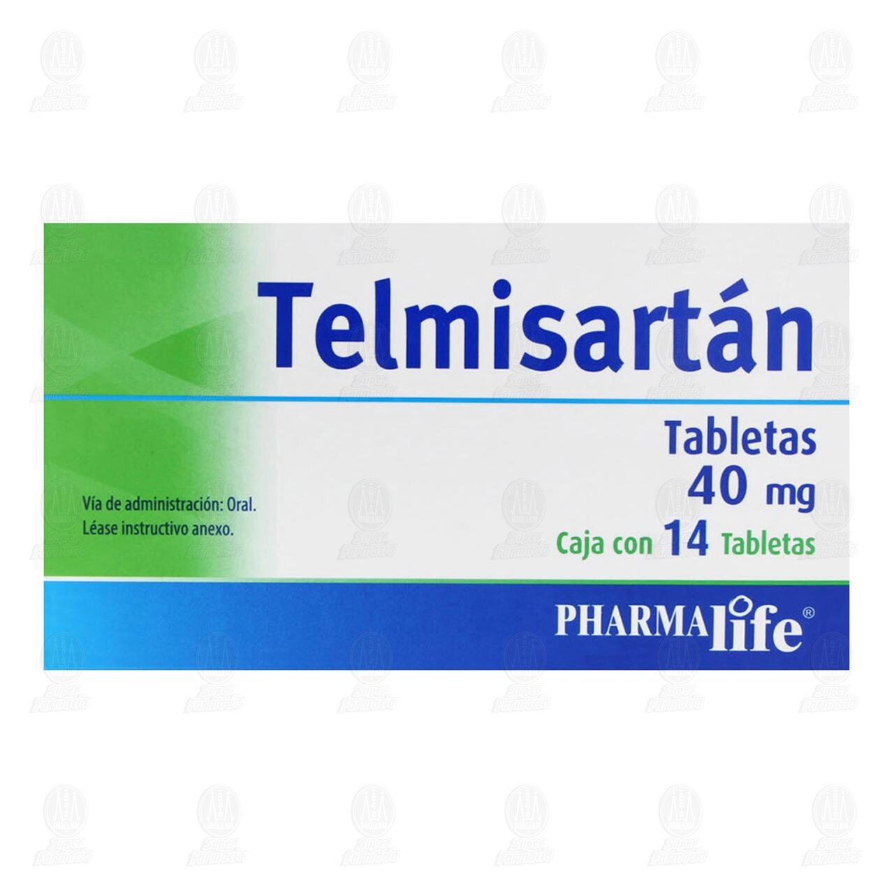 Telmisart&aacute;n 40 mg, 14 Tabletas Pharmalife. image number 1
