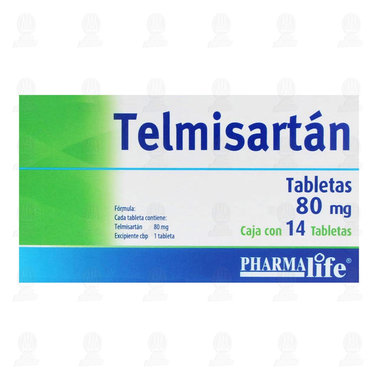 Telmisart&aacute;n 80 mg, 14 Tabletas Pharmalife. image number 2