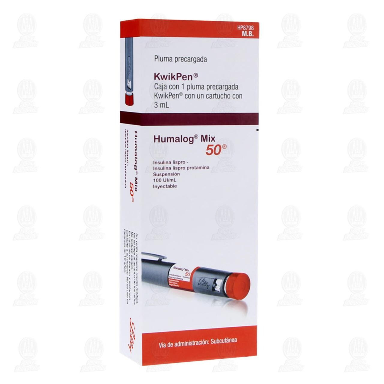 Humalog Mix 50 Kwikpen 100UI/ml Suspensi&oacute;n Inyectable Pluma Precargada, 3 ml. image number 0
