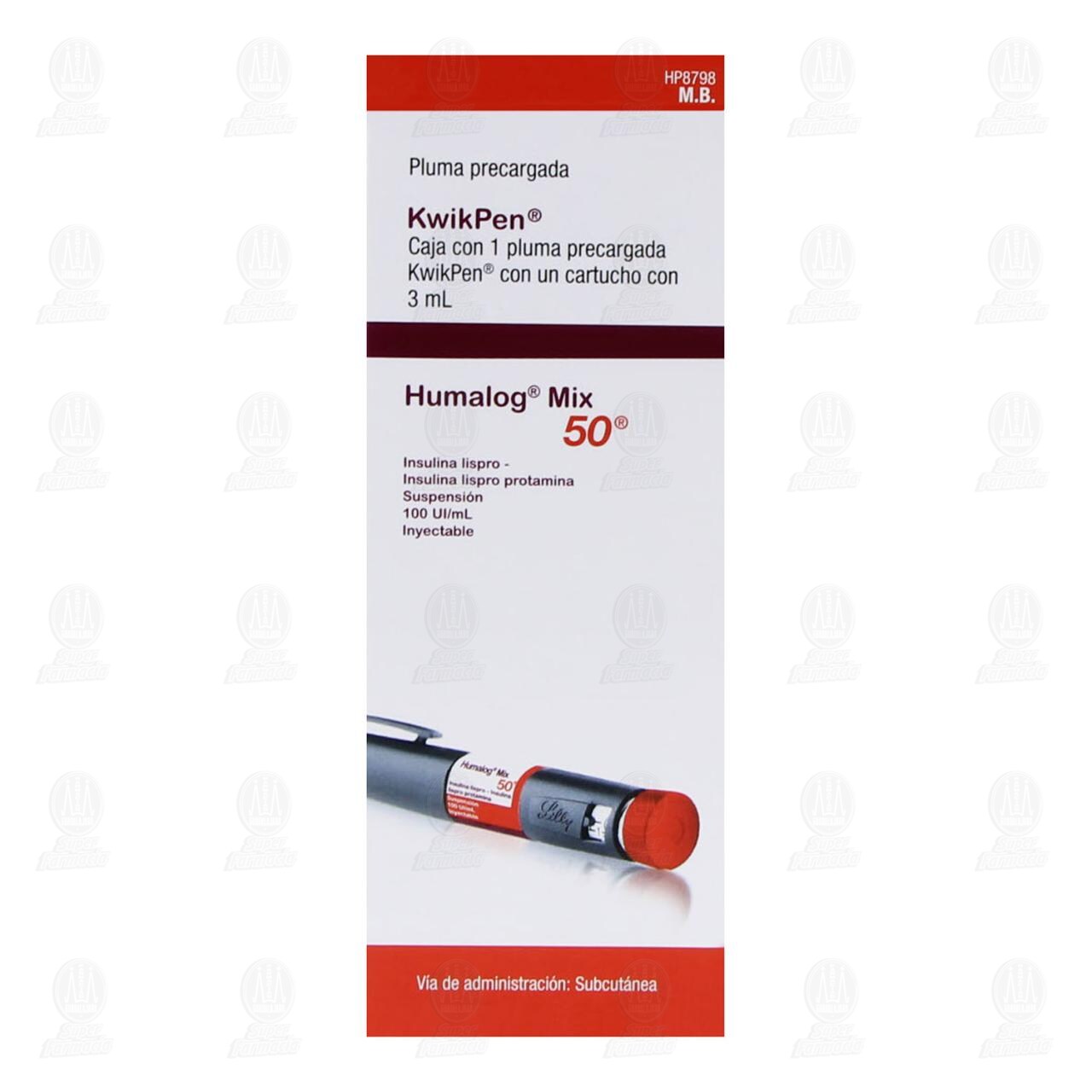 Humalog Mix 50 Kwikpen 100UI/ml Suspensi&oacute;n Inyectable Pluma Precargada, 3 ml. image number 1