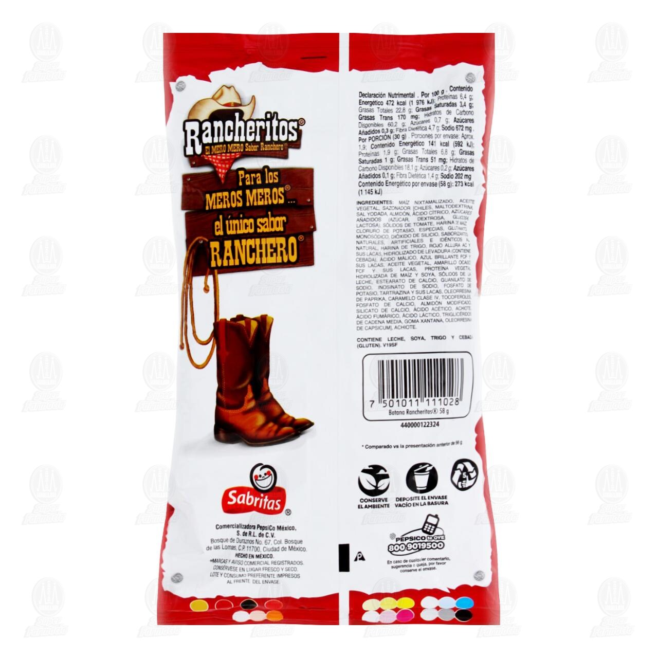 Botana Rancheritos con Chile y Especias, 56 gr. image number 1