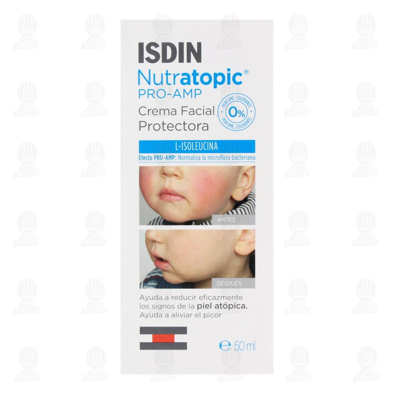 Isdin Nutratopic Pro-AMP Crema Facial, 50 ml. image number 1