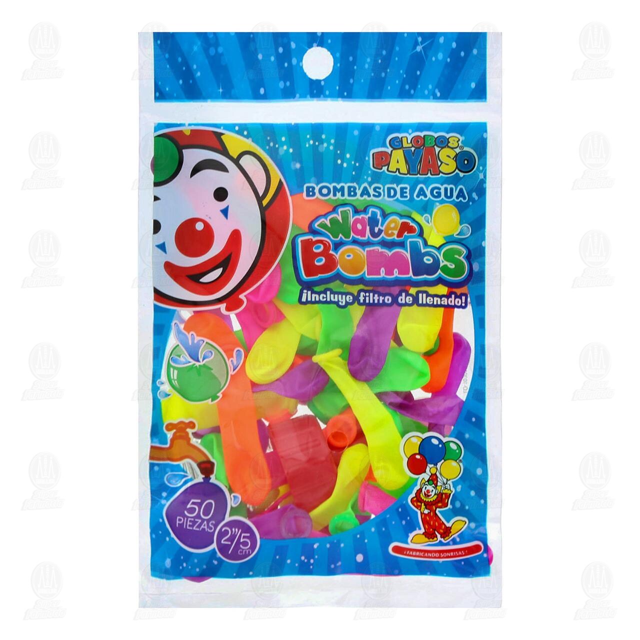 Globos Water Bombs Globos Payaso con Filtro de Llenado, 51 pzas.