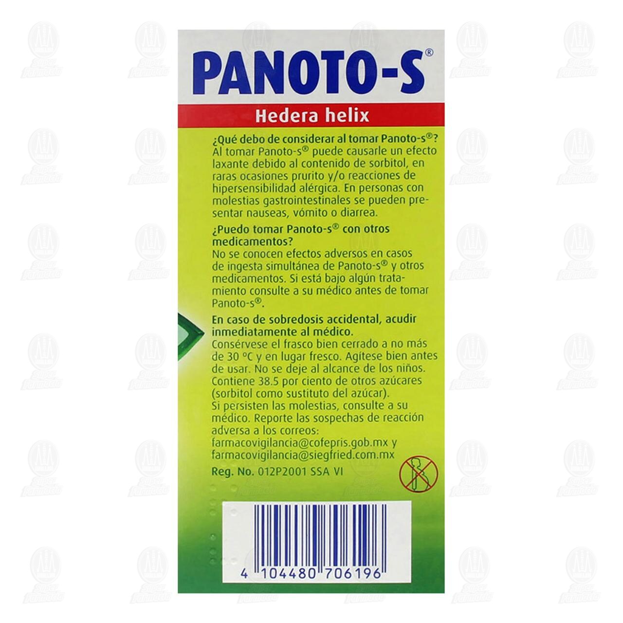 Panoto-S Jarabe 0.7gr/100ml, 200 ml. image number 3