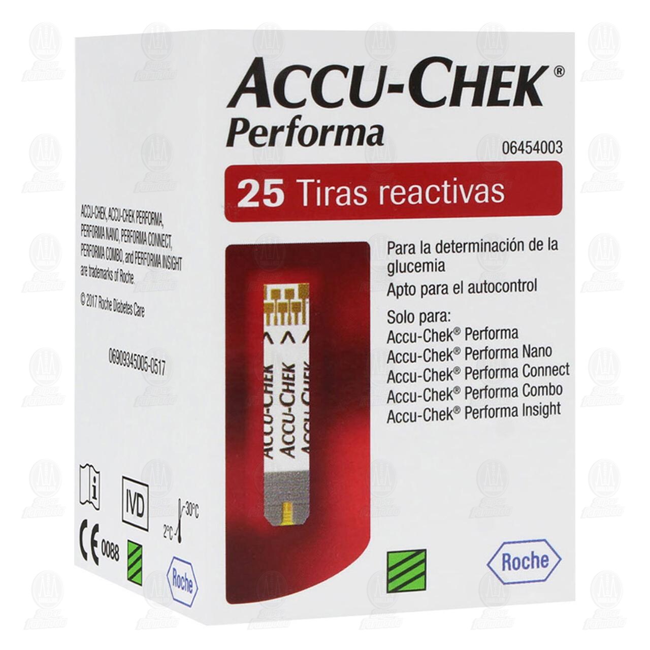 Accu-Chek Performa Tiras Reactivas para la Determinaci&oacute;n de la Glucemia, 25 pzas.