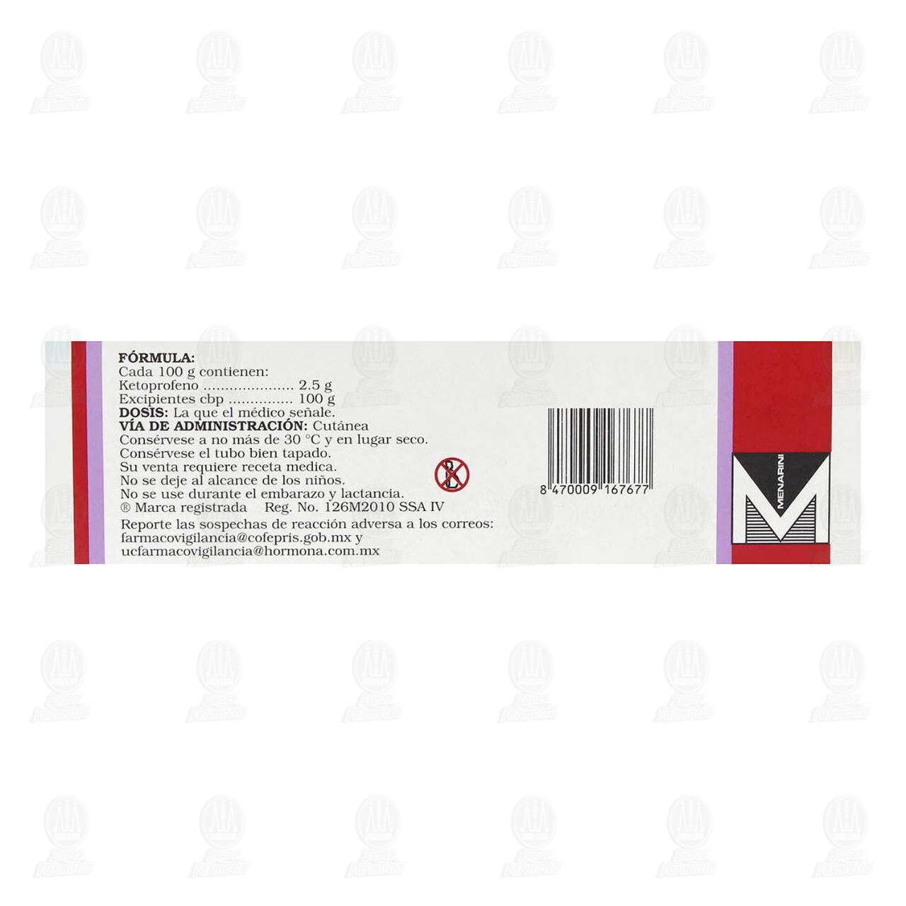 Fastufrem Gel 2.5gr/100gr, 50 gr. image number 2