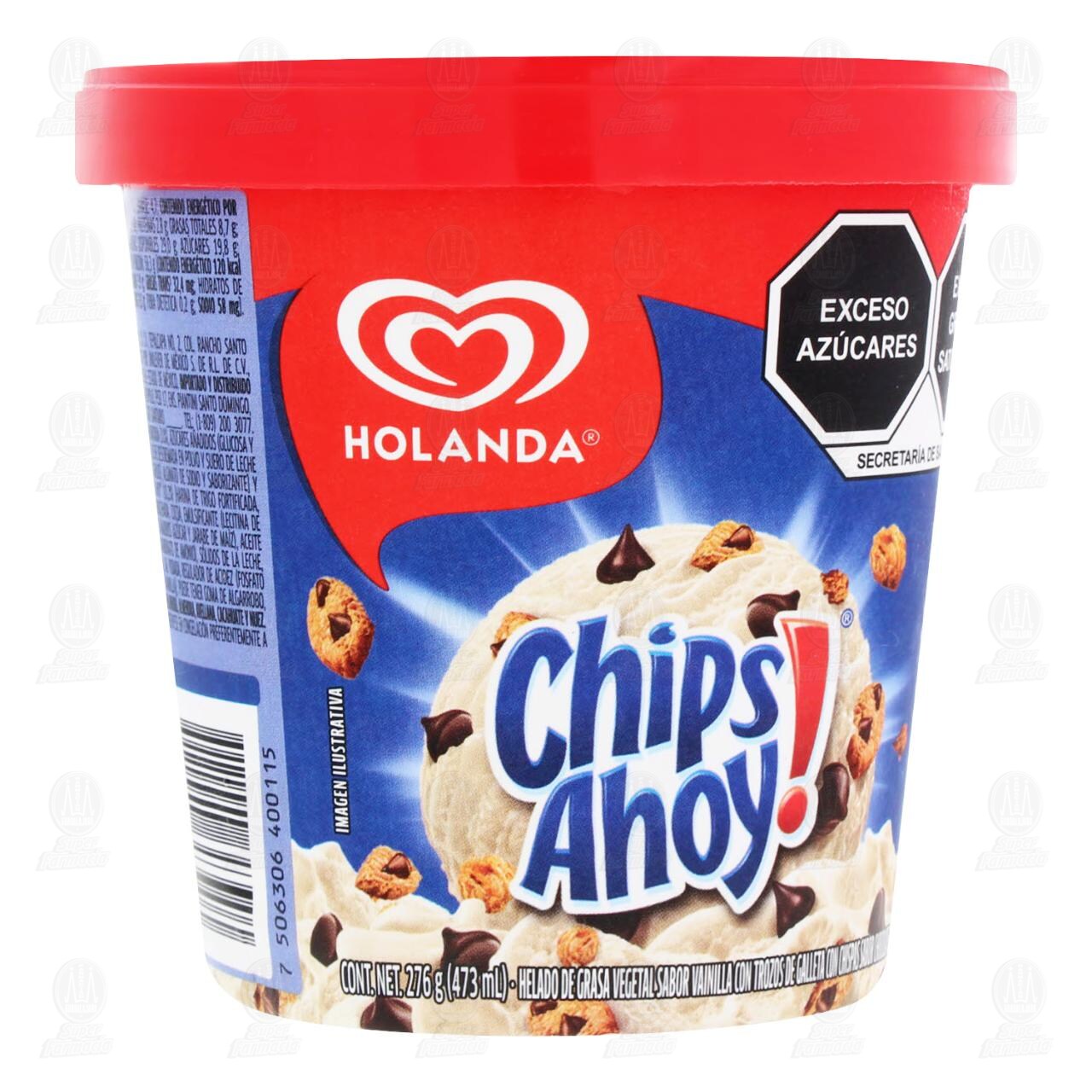 Helado Holanda Chips Ahoy!, 473 ml. image number 0