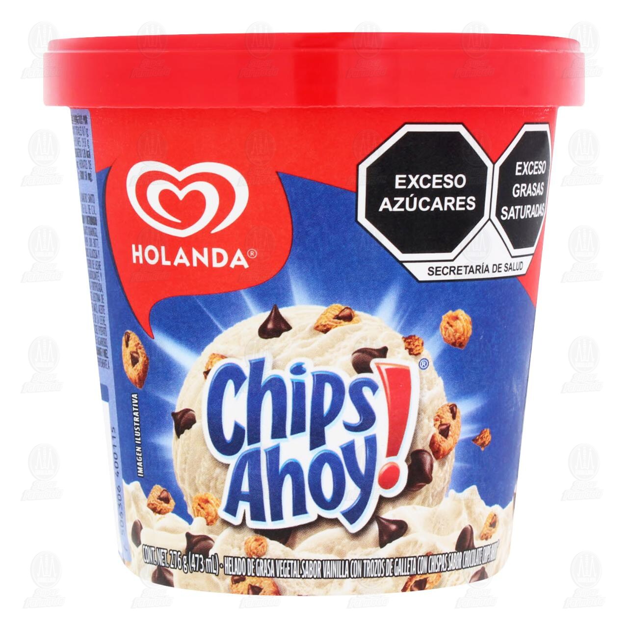 Helado Holanda Chips Ahoy!, 473 ml. image number 1