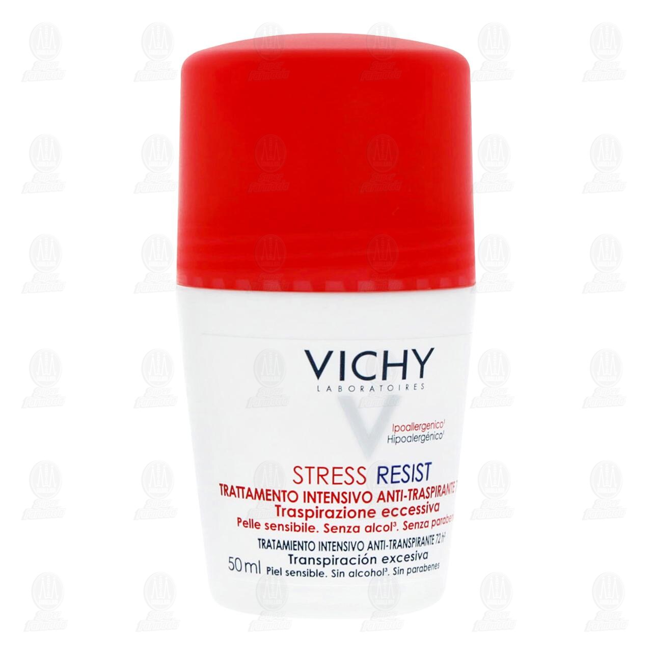 Vichy Tratamiento Intensivo Antitranspirante 72H Transpiración Excesiva Piel Sensible, 50 ml.