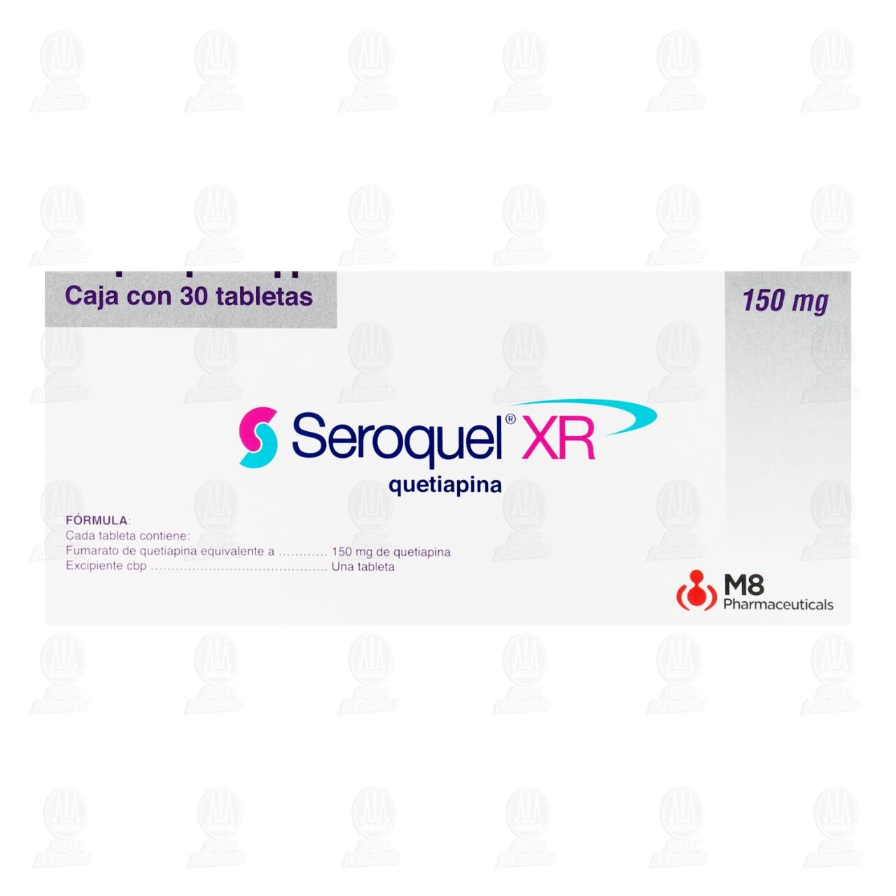 Seroquel XR 150 mg, 30 Tabletas. image number 2