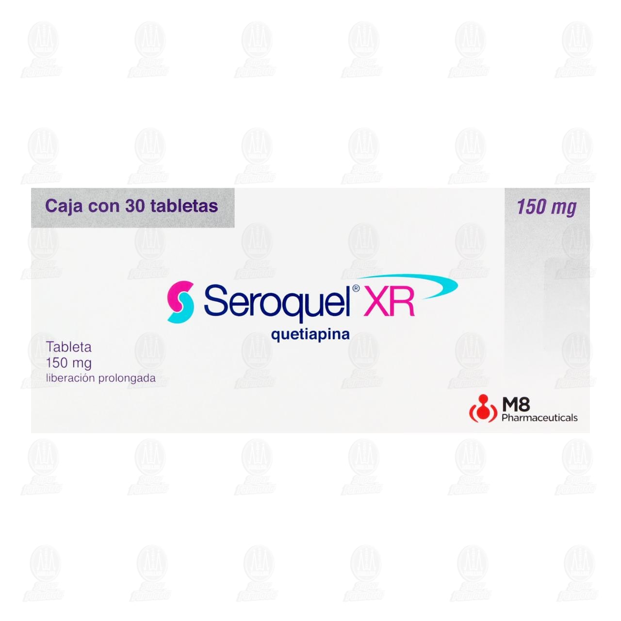 Seroquel XR 150 mg, 30 Tabletas. image number 1