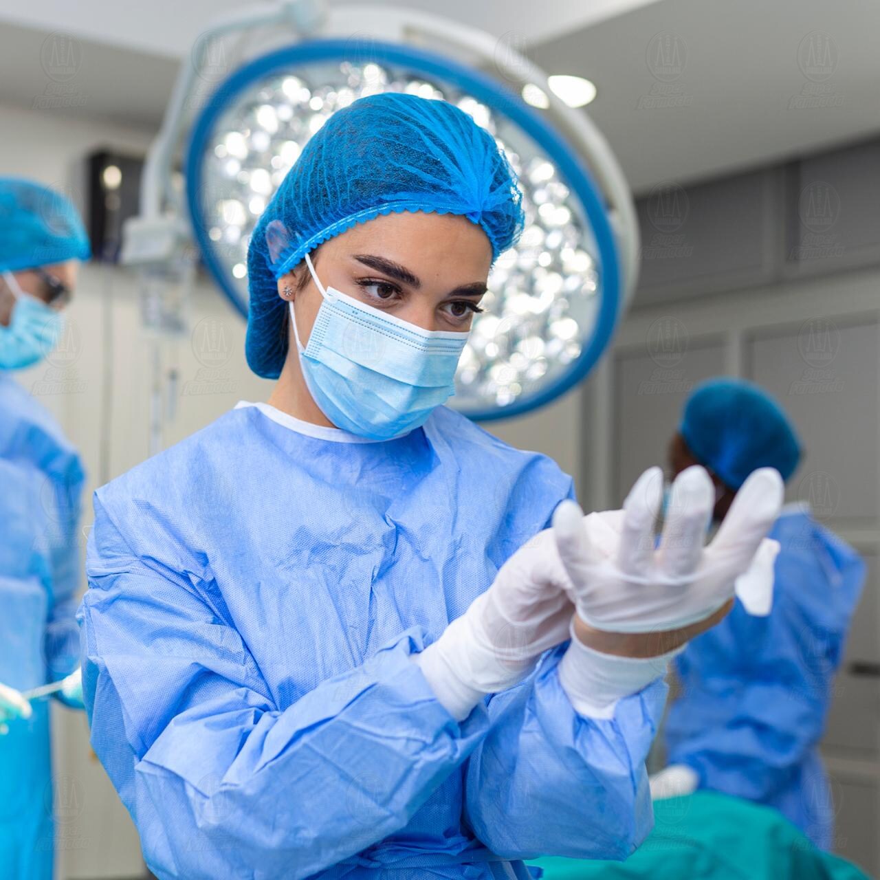 Cofias Cohmedic Desechables Color Azul, 10 pzas. image number 4