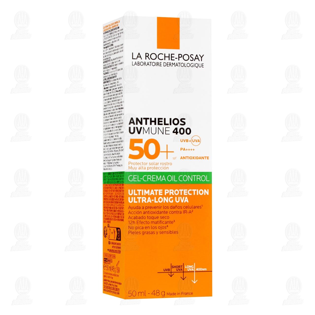 La Roche Posay Protector Solar Anthelios UVMune 400 FPS 50+ Gel Crema, 50 ml. image number 0
