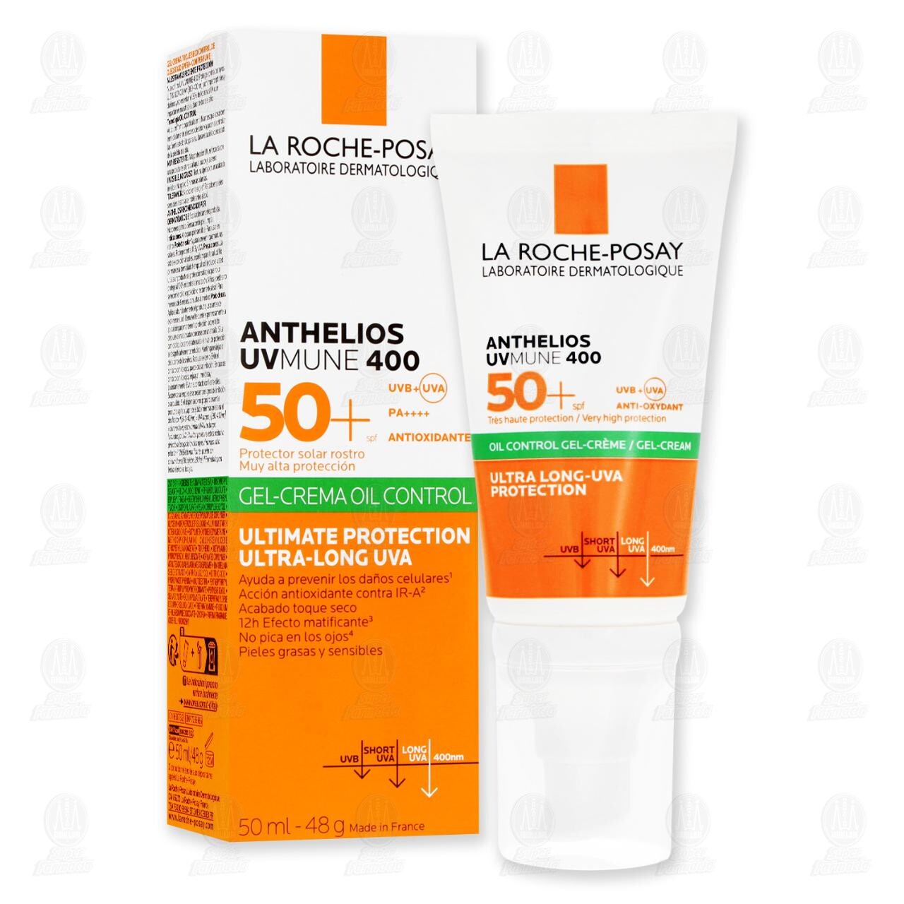 La Roche Posay Protector Solar Anthelios UVMune 400 FPS 50+ Gel Crema, 50 ml. image number 2
