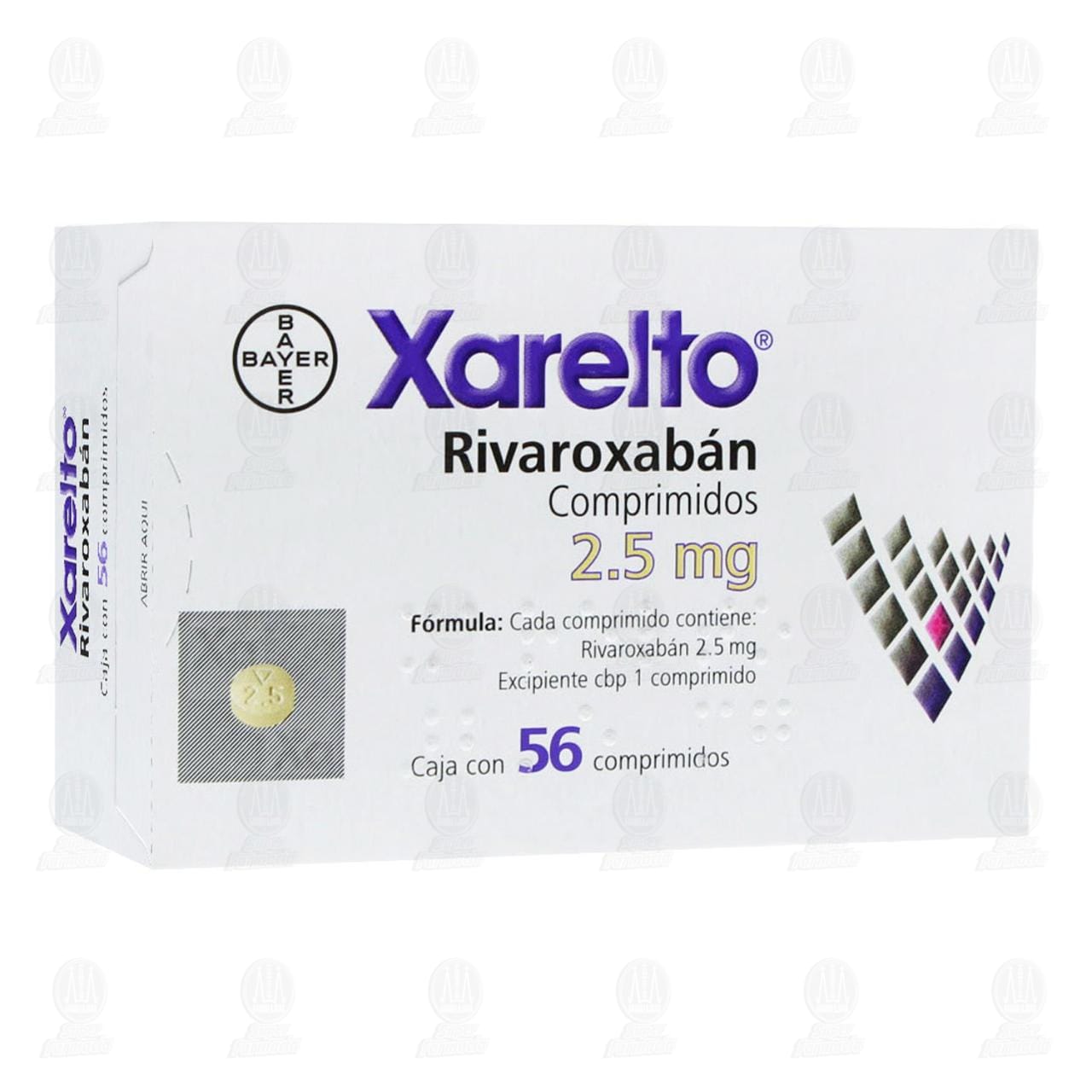 Xarelto 2.5 mg, 56 Comprimidos. image number 0