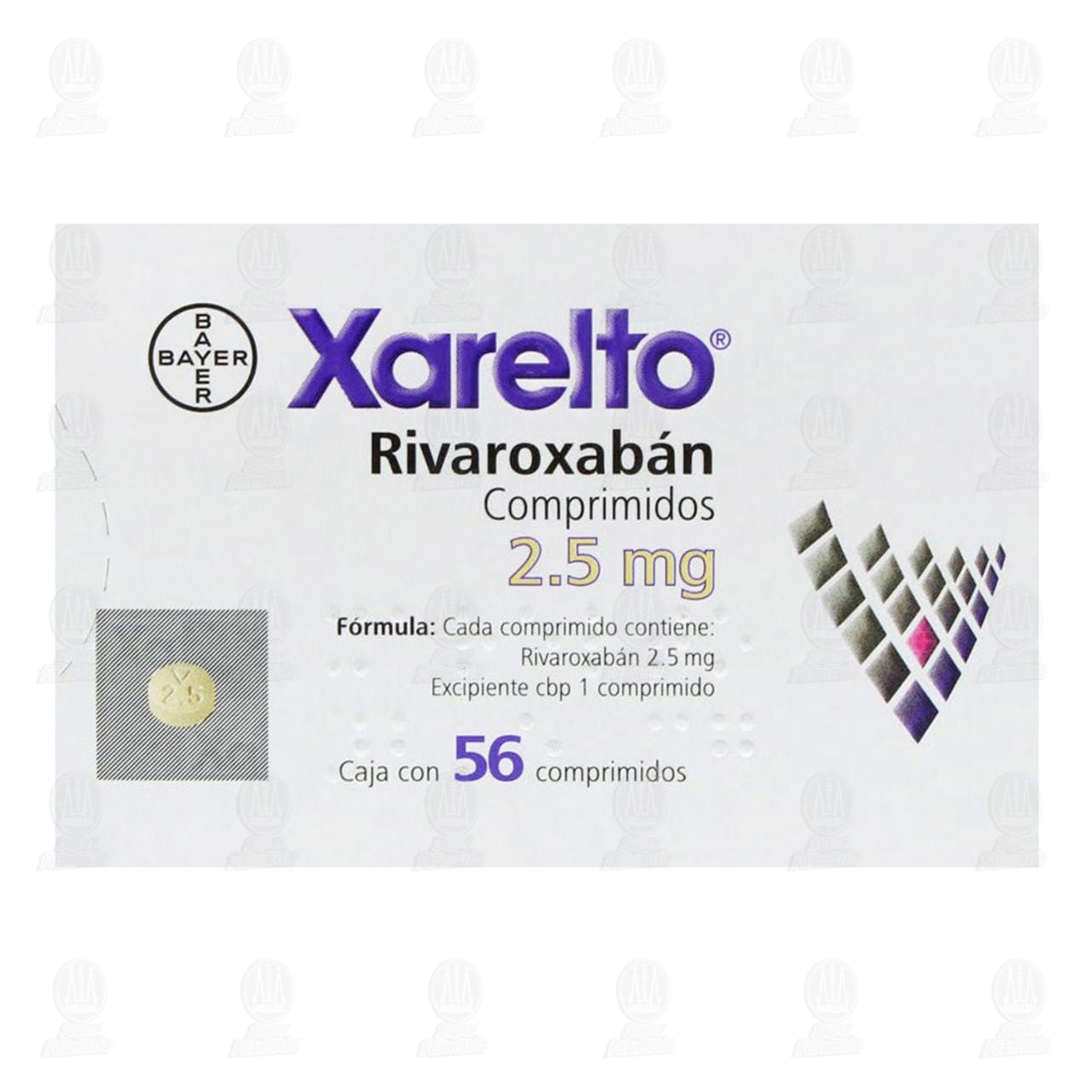 Xarelto 2.5 mg, 56 Comprimidos. image number 1