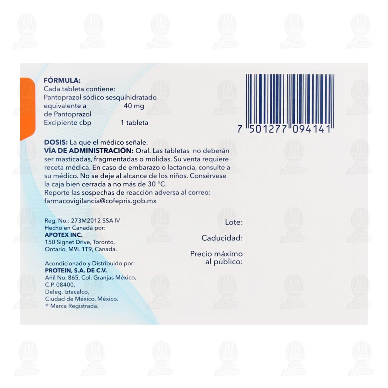 Pantoprazol 40 mg, 14 Tabletas. image number 2