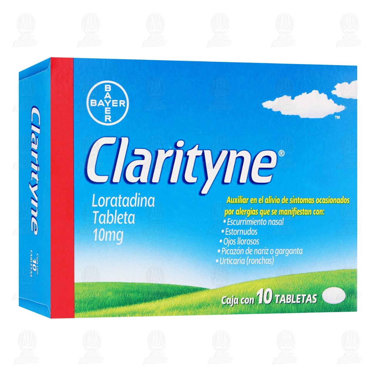 Clarityne Alivio de Alergias y Congesti&oacute;n Nasal 10 mg, 10 Tabletas. image number 0