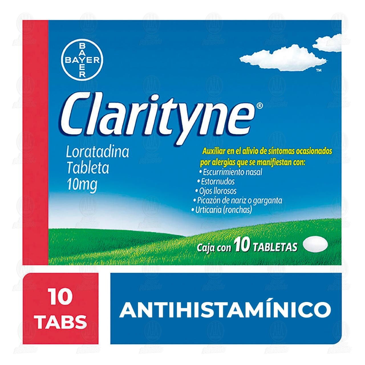 Clarityne Alivio de Alergias y Congesti&oacute;n Nasal 10 mg, 10 Tabletas. image number 3