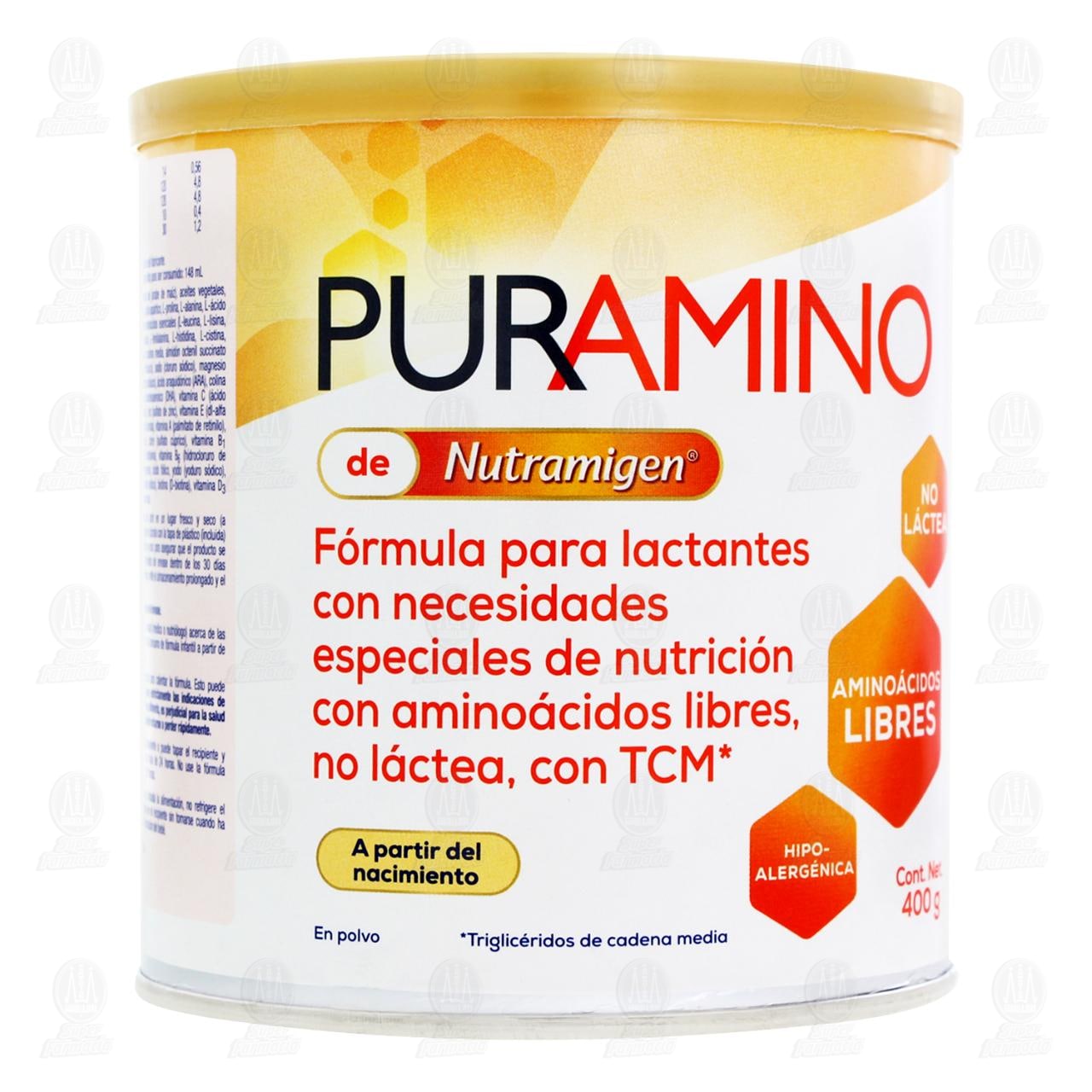 F&oacute;rmula Infantil Puramino (A Partir del Nacimiento), 400 gr.