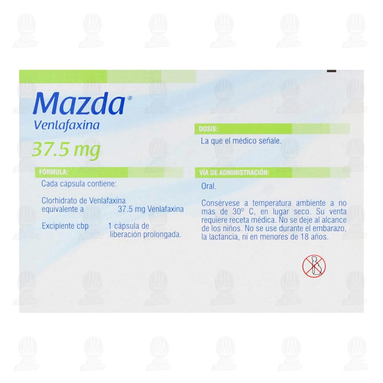 Mazda 37.5 mg, 20 C&aacute;psulas. image number 2