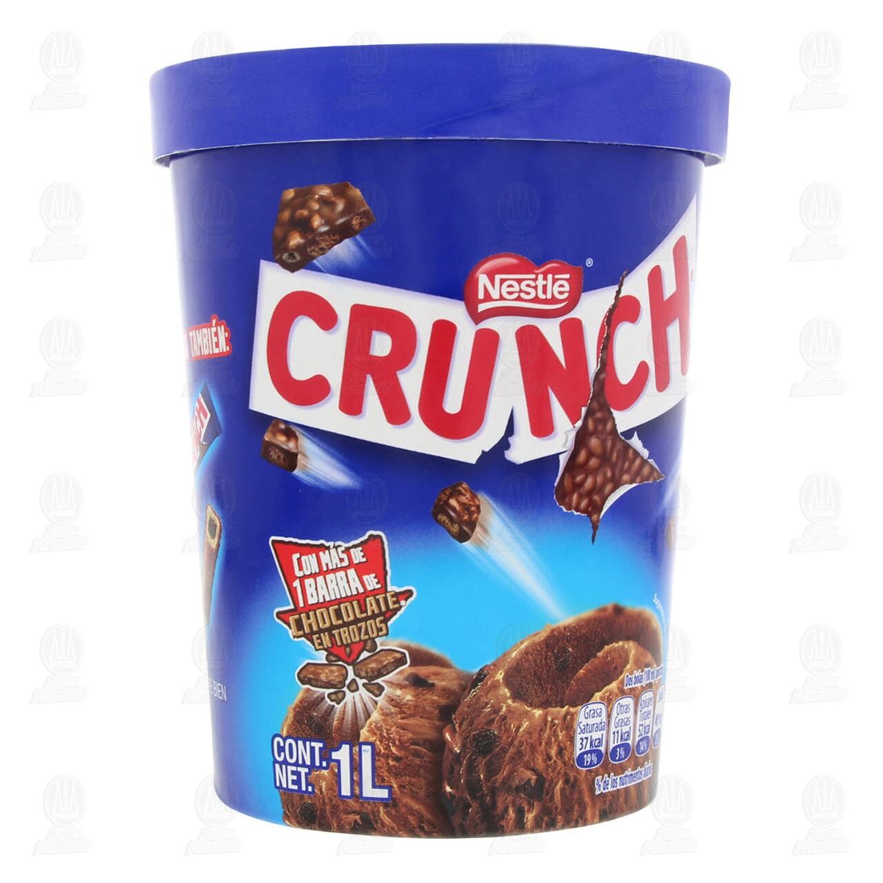 Helado Crunch Sabor Chocolate 1 L
