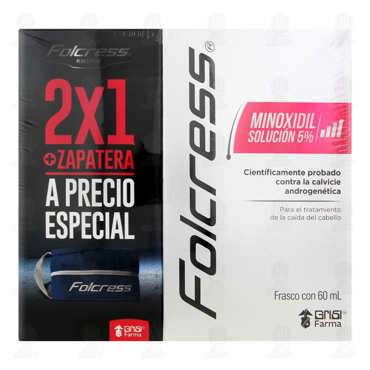 Folcress  5% 60 ml Soluci&oacute;n, 2X1 Promoci&oacute;n. image number 1
