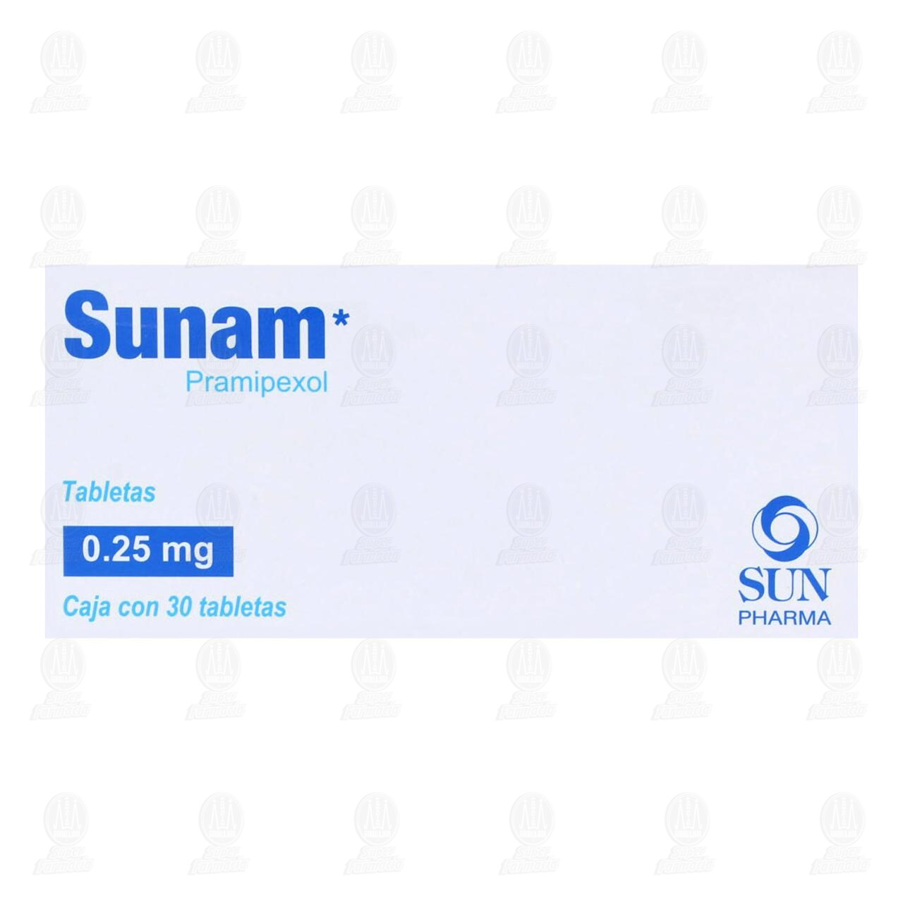 Sunam 0.25 mg, 30 Tabletas. image number 1