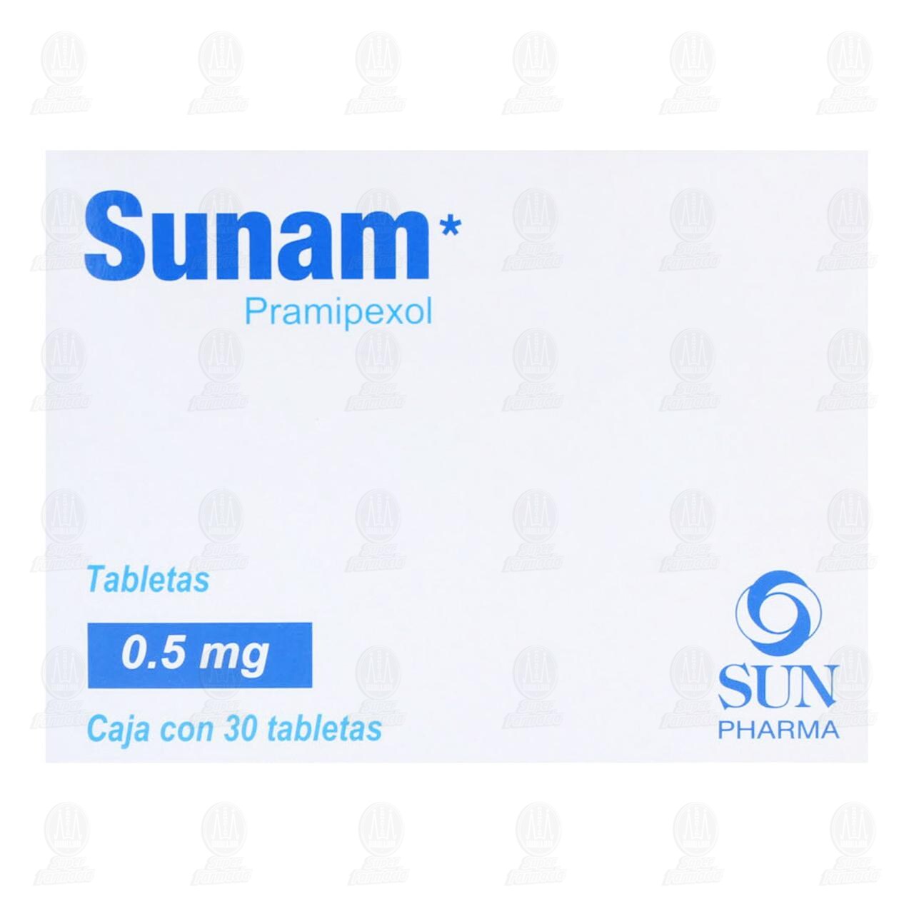 Sunam 0.5 mg, 30 Tabletas. image number 1