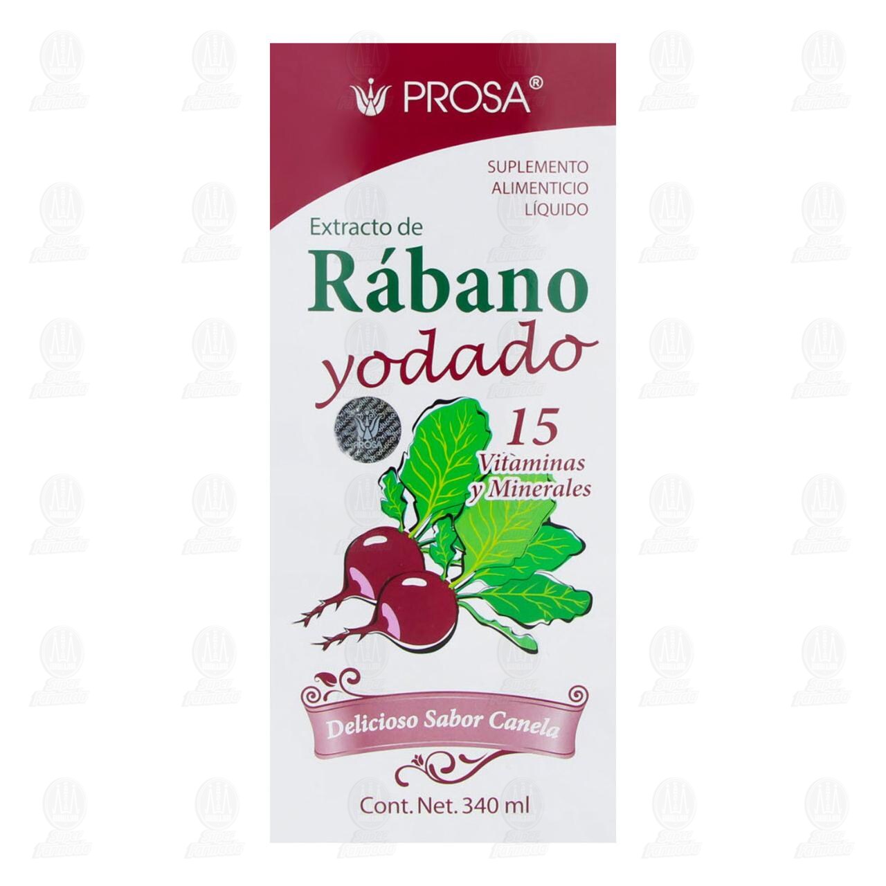 Extracto de R&aacute;bano Yodado Prosa Suplemento Alimenticio, 340 ml. image number 1