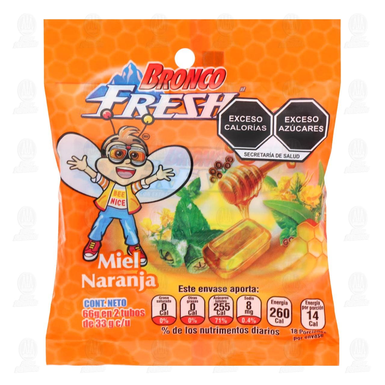 Broncofresh Miel Naranja, 66 gr.