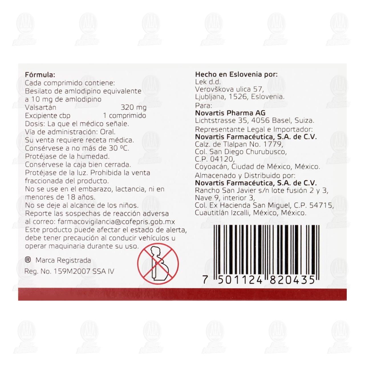 Exforge 10mg/320mg, 28 Comprimidos. image number 2