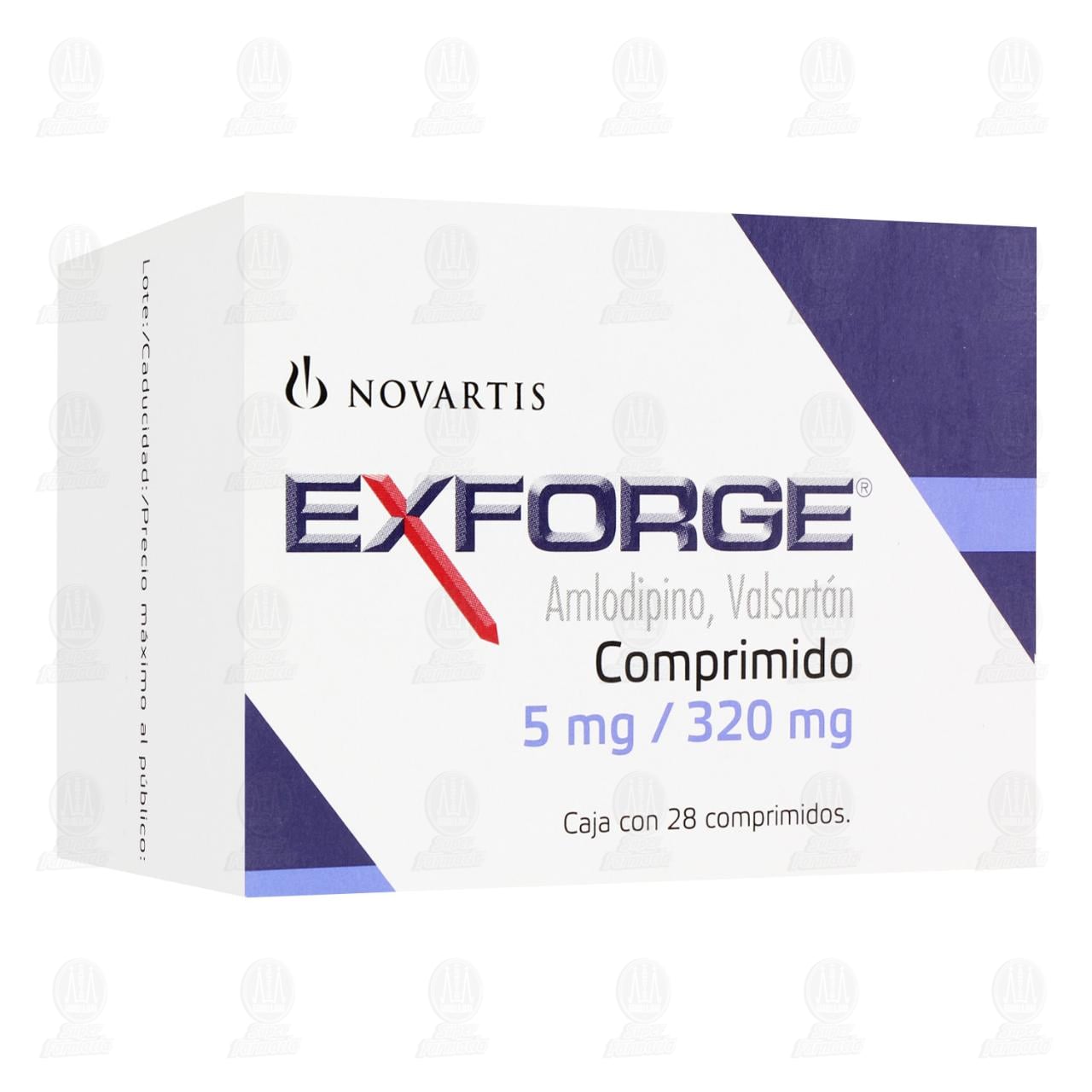 Imagen para Exforge 5mg/320mg 28 Comprimidos