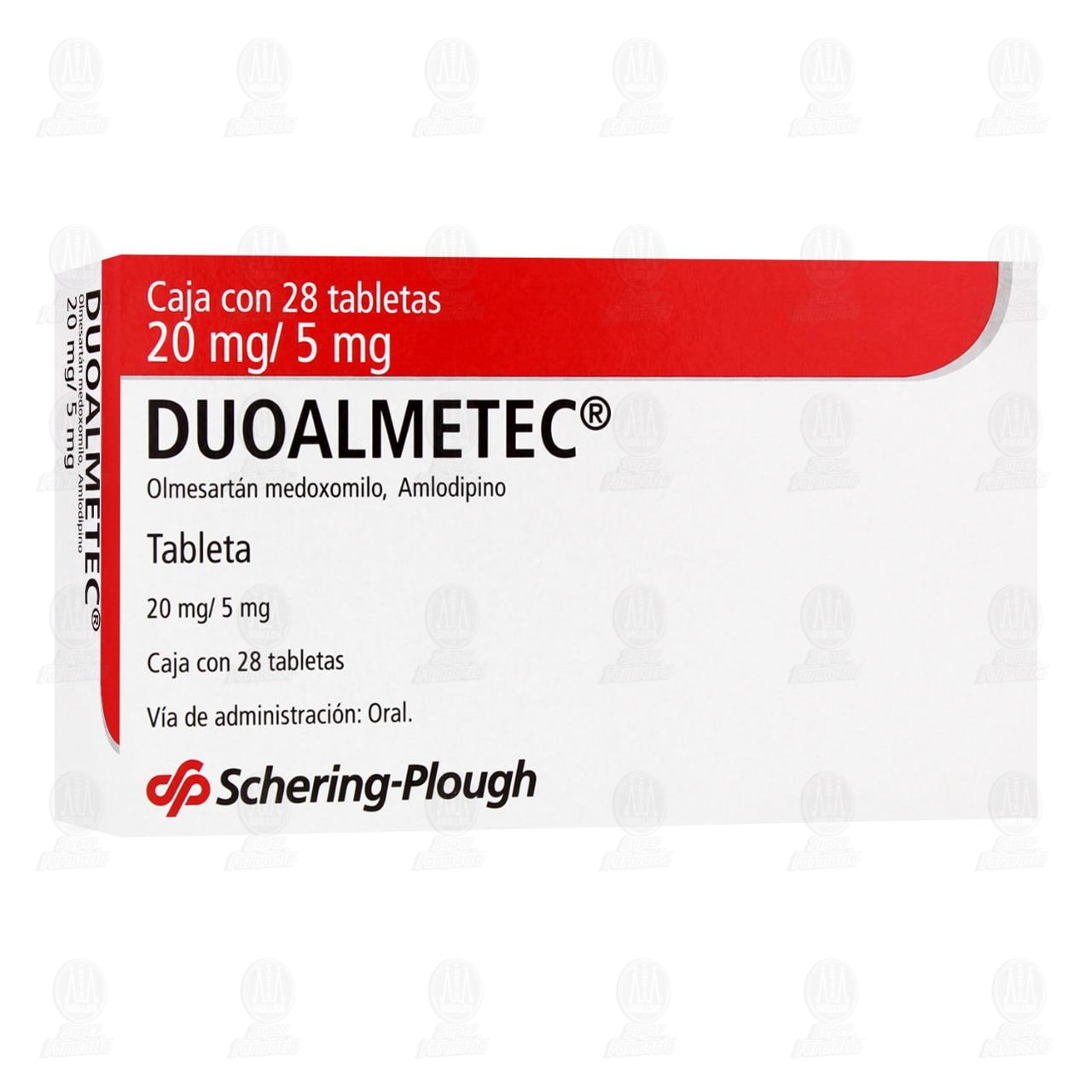 Duoalmetec 20mg/5mg, 28 Tabletas. image number 0