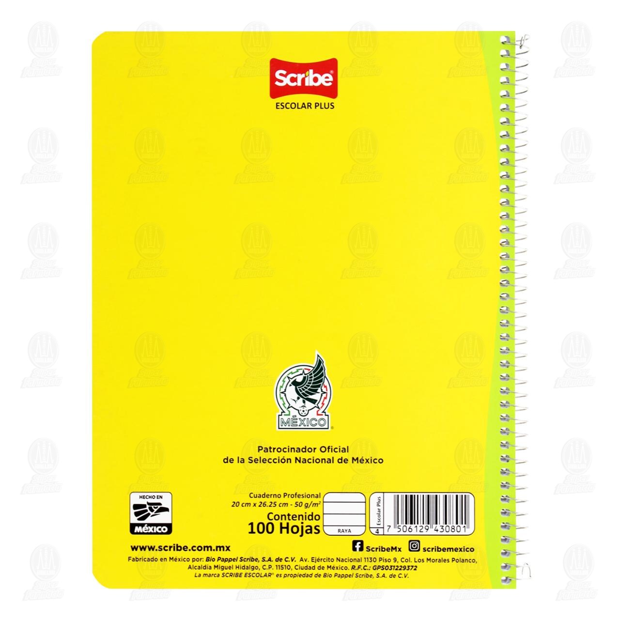 Cuaderno Scribe Profesional Escolar Plus Raya, 1 pz. image number 1