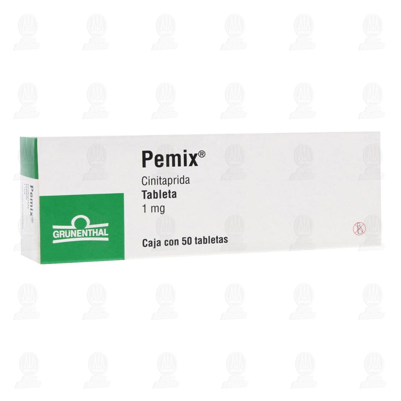 Pemix 1 mg, 50 Tabletas. image number 0