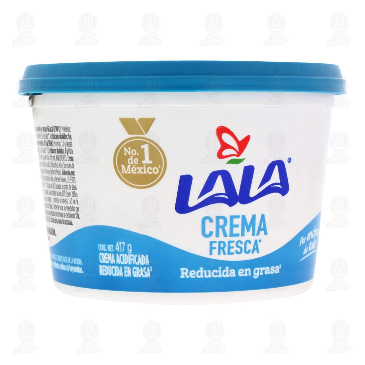 Crema Ácida Lala Fresca Reducida en Grasa, 417 gr.