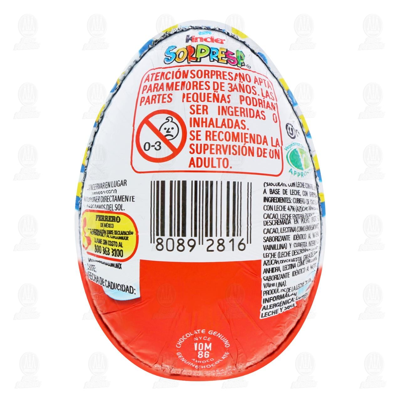 Huevo de Chocolate Kinder Sorpresa Minions, 20 gr. image number 2