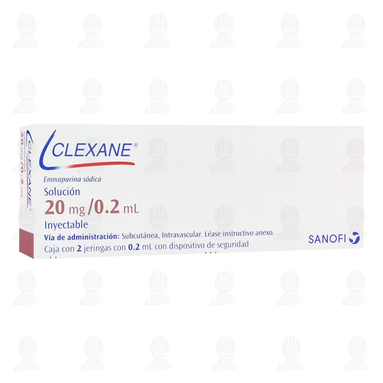Clexane 20 mg Soluci&oacute;n Inyectable 2 Jeringas, 0.2 ml. image number 0