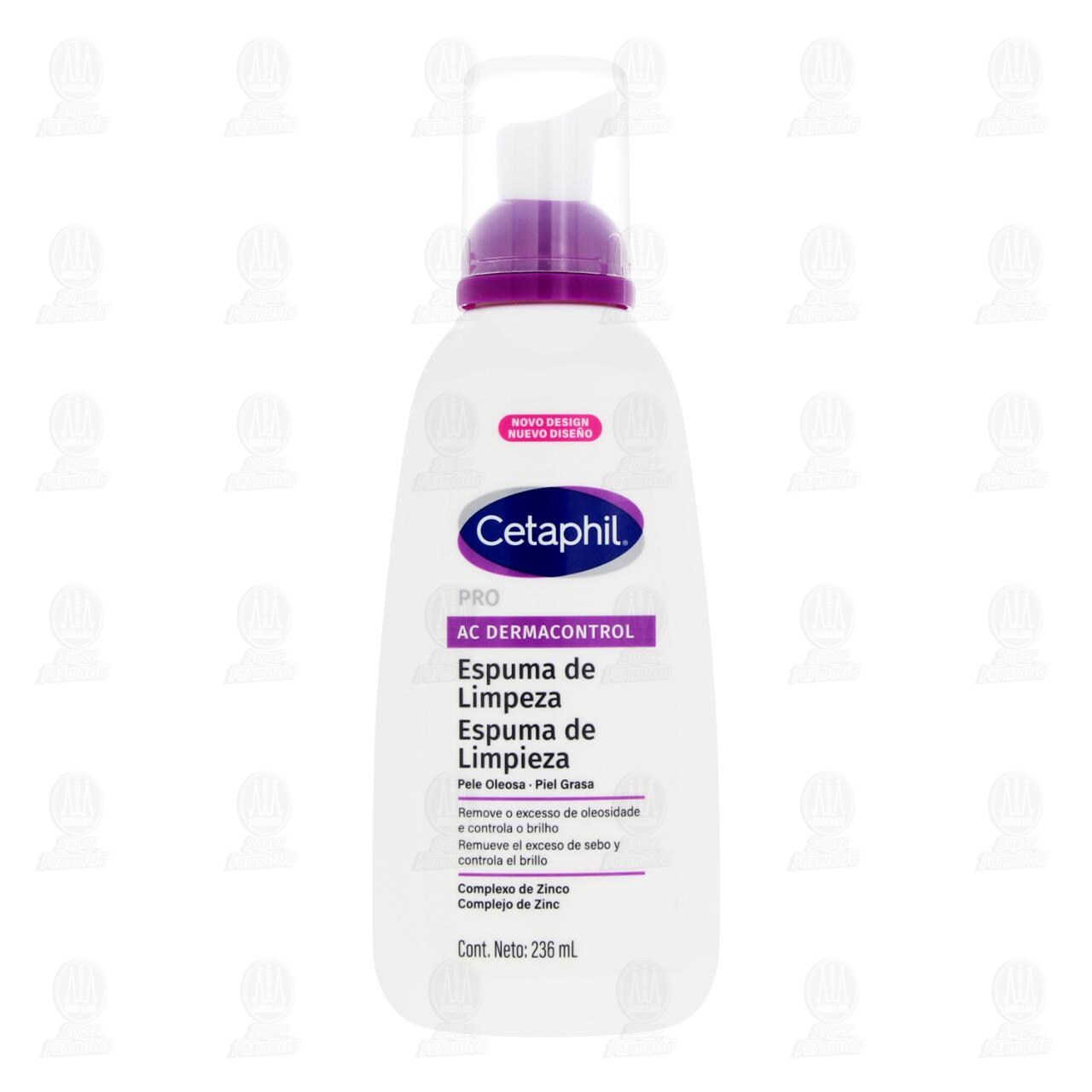 Cetaphil Espuma de Limpieza Pro AC Derma Control, 236 ml. image number 1