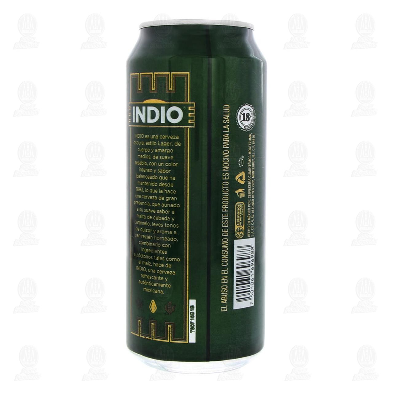 Cerveza Indio Oscura, 473 ml. image number 2