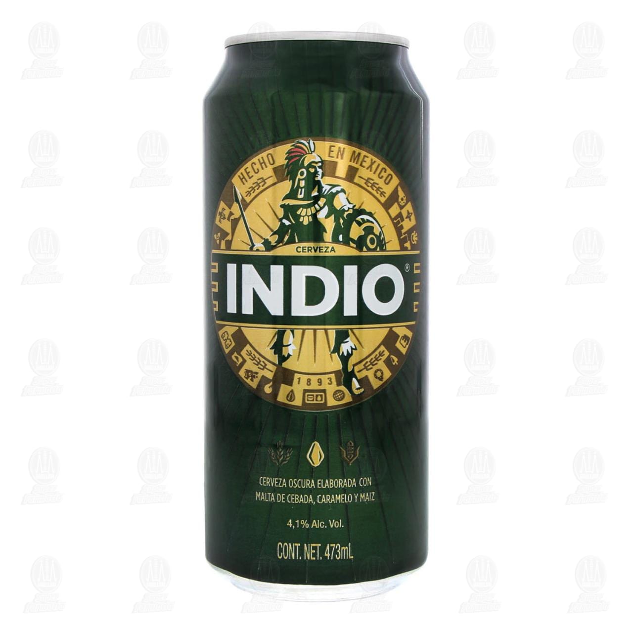 Cerveza Indio Oscura, 473 ml. image number 1