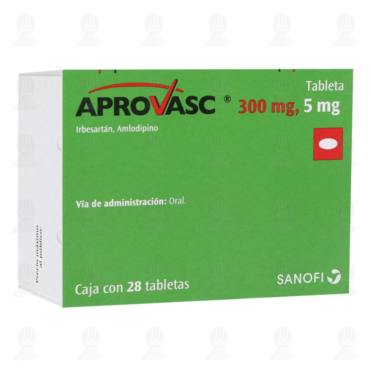 Aprovasc 300mg/5mg, 28 Tabletas.
