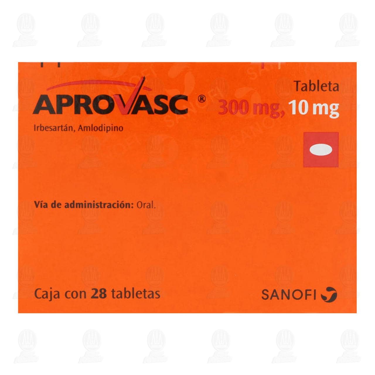 Aprovasc 300mg 10mg 28 Tabletas